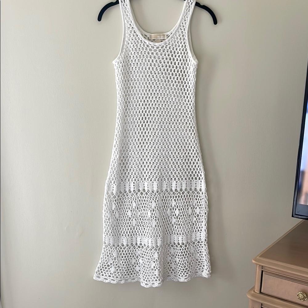 Michael Kors White Crochet Dress